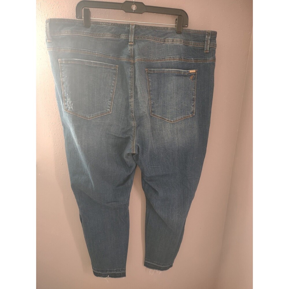 Seven7 x Melissa McCarthy Women's Distressed Pencil Jeans Size 22W - Picture 5 of 14